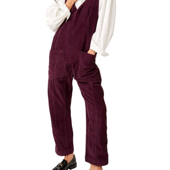 Free People High Roller Cord Jumpsuit - NWOT - Picture 5 of 6